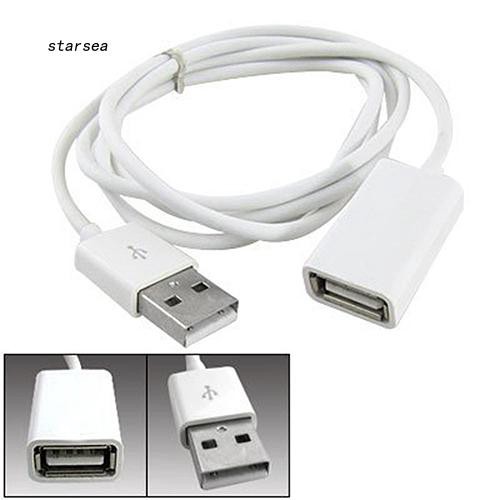 Dây cáp nối dài USB 2.0 bằng kim loại trắng chất lượng cao