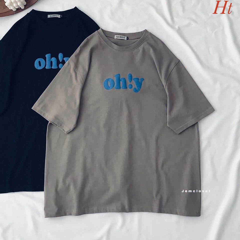 Áo phông Oh!Áo Phông Ulzzang Nữ Ngắn Tay Dễ ThươngChất Liệu Su Cotton Mịn Mát, Mềm Mại Khôn