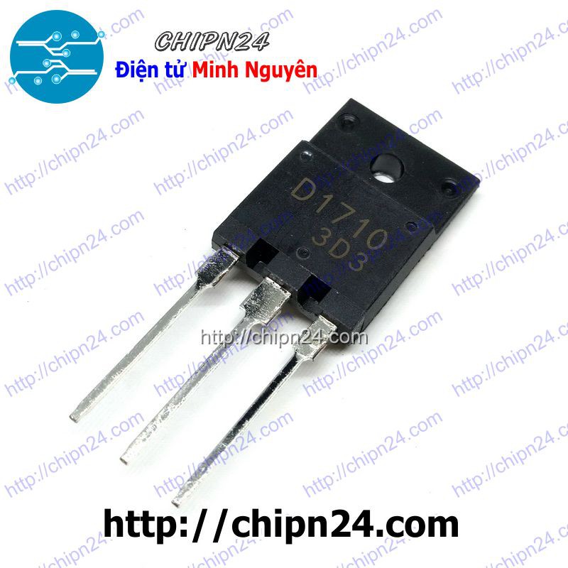 [1 CON] Transistor D1710 TO-3 NPN 7A 900V 45W (2SD1710 1710)