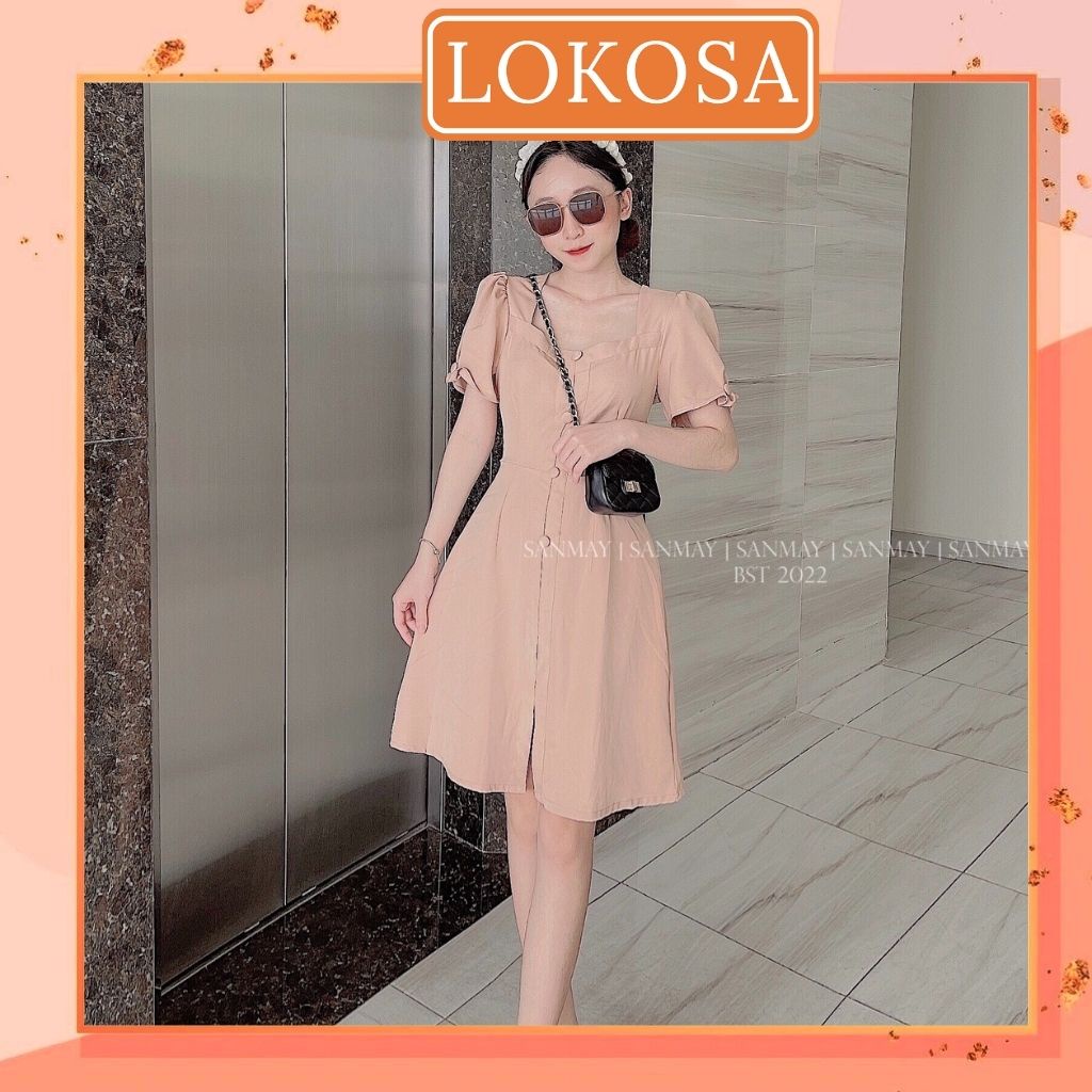 Váy Công Sở LOKOSA Đầm Công Chúa Cao Cấp Ôm Body Dáng Suông Hàn Quốc đi chơi dự tiệc sang trọng trẻ trung VD021