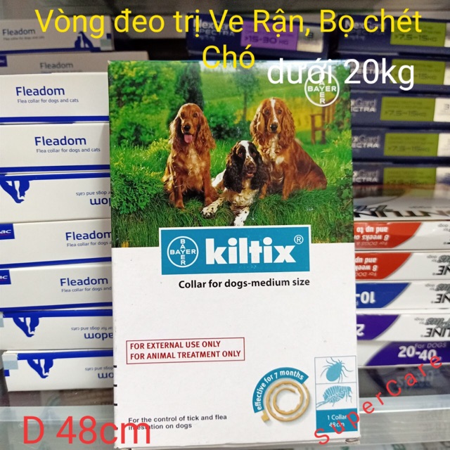 KILTIX( Bayer )- Vòng Đeo Cổ Loại Trừ Ve Rận Chó