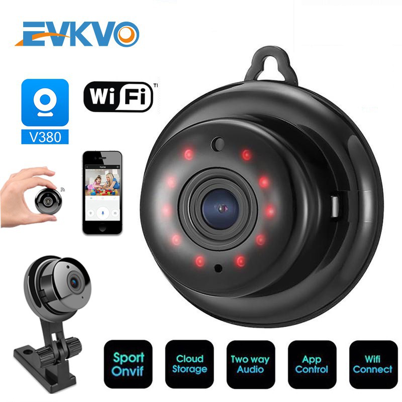 Camera WiFi Giám Sát Không Dây Treo Tường V380 Mini - Full HD 720P - Hỗ Trợ Hồng Ngoại Ban Đêm