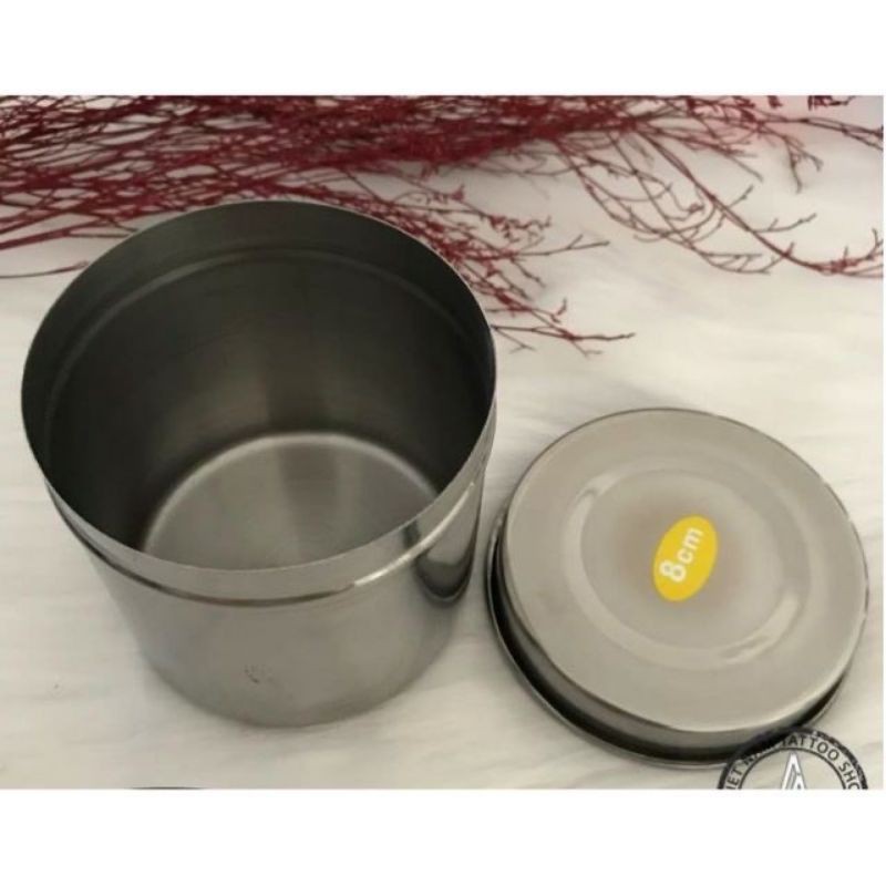 Hũ inox đựng bông