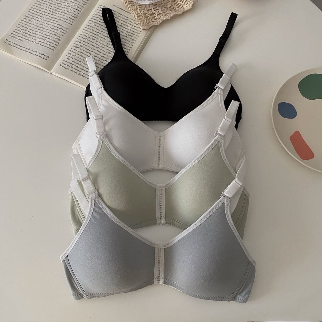 NUZIRO  Áo ngực không gọng  vải cotton không lộ đường may thời trang mùa hè cho nữ