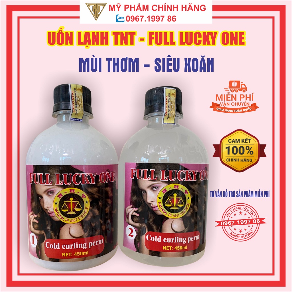 Thuốc uốn lạnh TNT, Thuốc uốn tóc FULL LUCKY ONE chính hãng công ty TNT Việt Nam