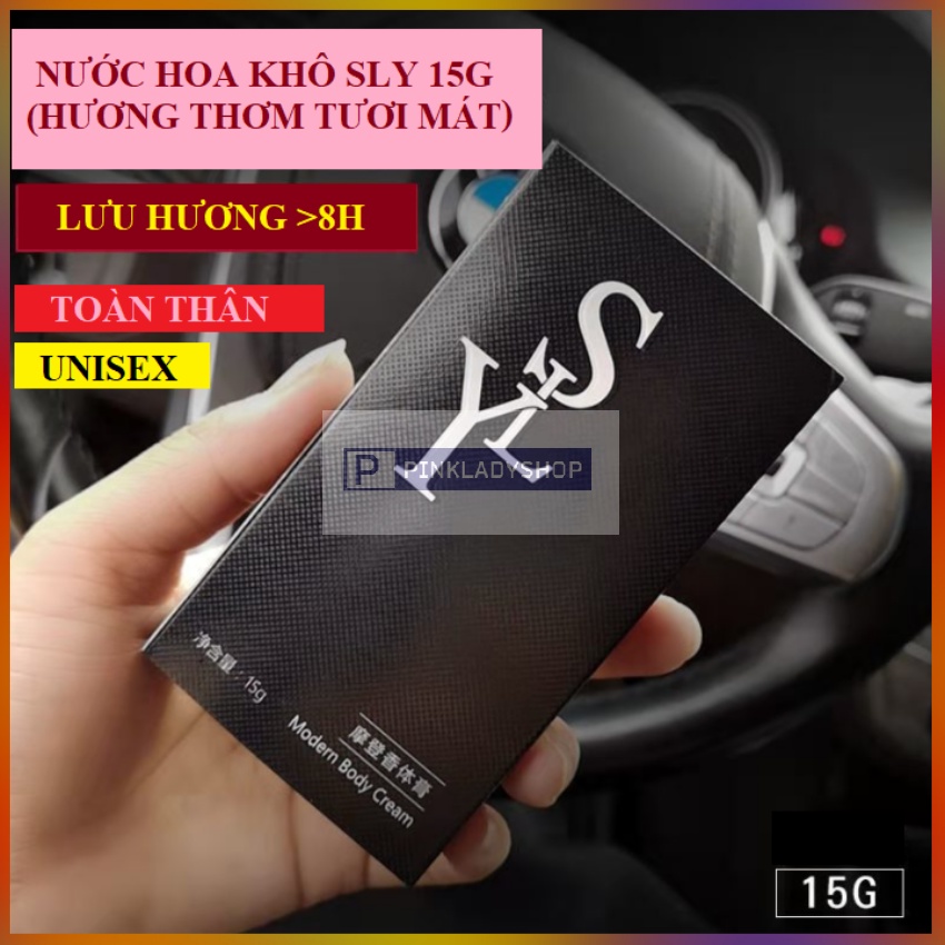 Nước Hoa Khô Dạng Sáp SLY 15g/Hộp Mùi Thơm Hương Hoa Nhẹ Nhàng Thơm Mát