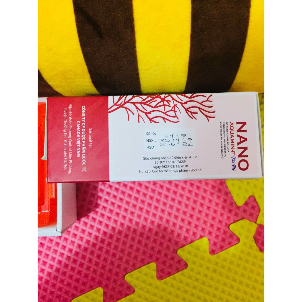 ✔️️️Nano Aquamin-F - Bổ sung CalciNano, Vitamin D3, MK7, acid amin từ Tảo Đỏ - Hộp 20 ống | BigBuy360 - bigbuy360.vn