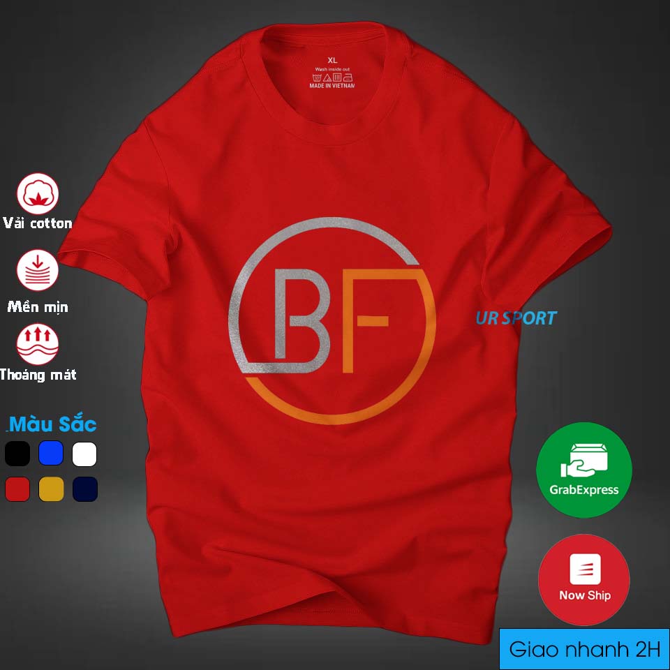 Áo thun nam cổ tròn BF thời trang cá tính, chất vải cotton 4 chiều cao cấp thoáng mát