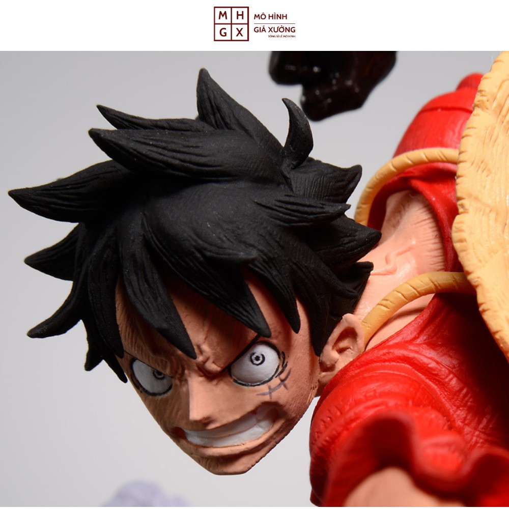 Mô hình One Piece Luffy mũ rơm sử dụng haki vũ trang cao 20cm , figure mô hình one piece , mô hình giá xưởng