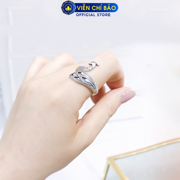 Nhẫn bạc nữ Khổng Tước chất liệu bạc Thái 925 thời trang phụ kiện trang sức nữ Viễn Chí Bảo N000001H