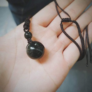 Vòng đeo cổ đá Hắc Diệu Thạch