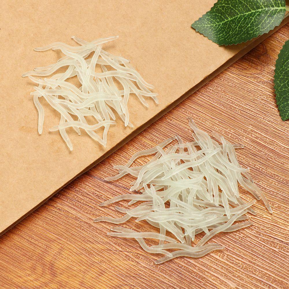 Set 50 / 100 Mồi Câu Cá Giả Bằng Silicone