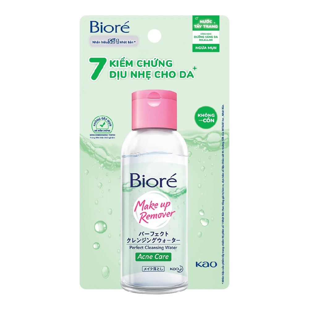 Bioré Nước Tẩy Trang Hoàn Hảo Ngừa Mụn Bioré Makeup Remover Perfect Cleansing Water Acne Care 90ml | BigBuy360 - bigbuy360.vn