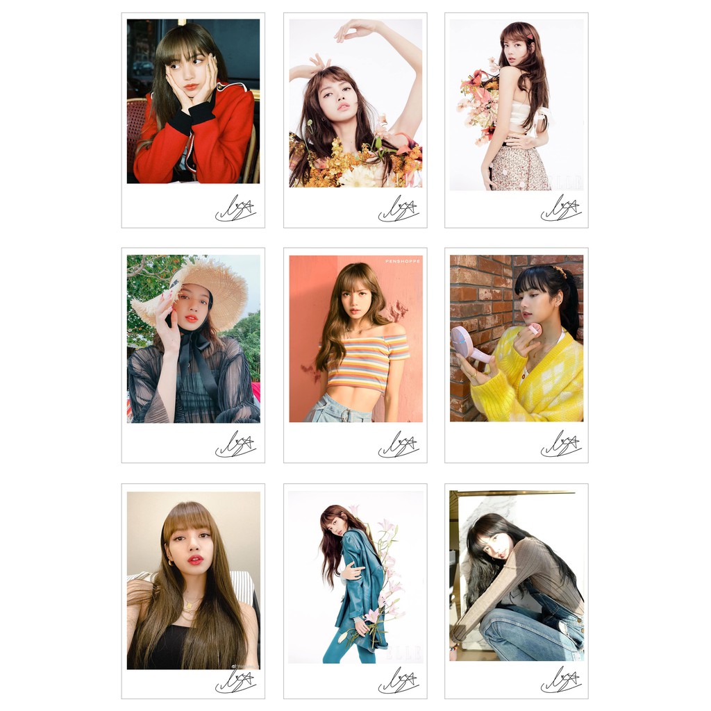 Lomo Card 54 ảnh có chữ ký LISA BLACKPINK