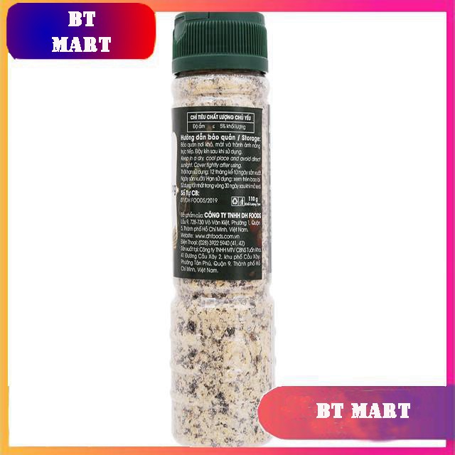 Muối rong biển mè rang Natural hũ 110g - Dh Foods -  GIA VỊ NẤU ĂN - GIA VỊ NÊM NẾM - MUỐI CHẤM HOA QUẢ - BPMart - BT Ma