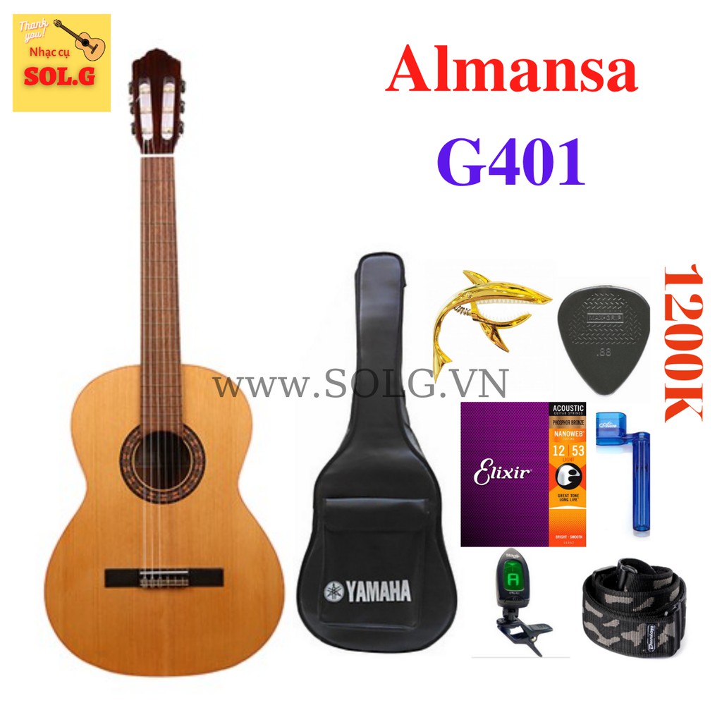 Guitar Almansa G401-CA Gỗ Vân Sam Nguyên Tấm - Xuất xứ Tây Ban Nha