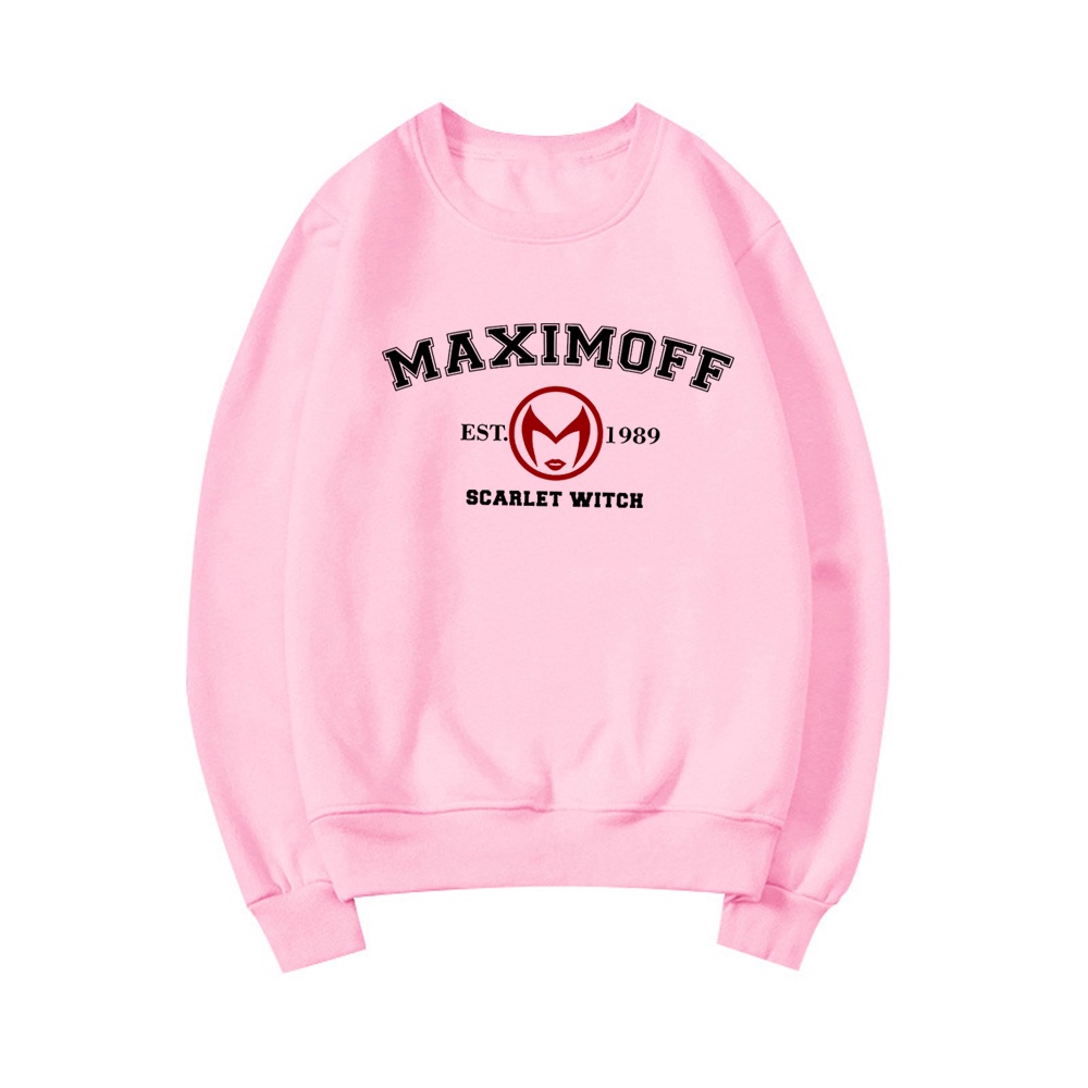 Wanda Maximoff 1989 Áo Hoodie Nỉ Scarlet Witch Wanda Vision Series Có Mũ Trùm Đầu Phong Cách Harajuku Cho Fan