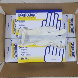 Găng tay y tế TOPCARE GLOVE, LATEX hộp 100 chiếc