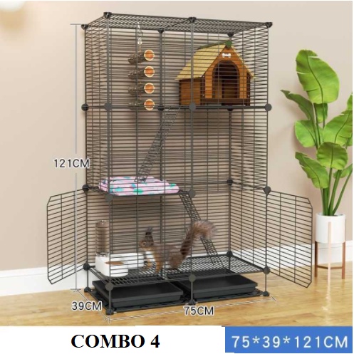 Combo Chuồng Sóc , Chuồng Chim, Chuồng Bọ bằng lưới sắt lắp ghép đa dạng