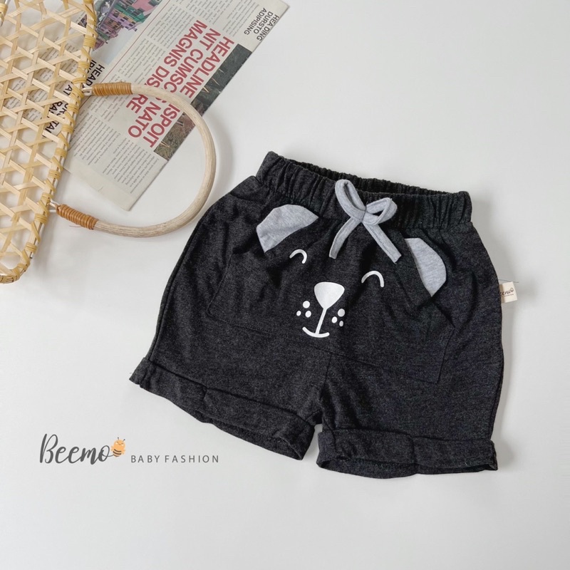 Quần short cotton mặt gấu bé trai-MS38