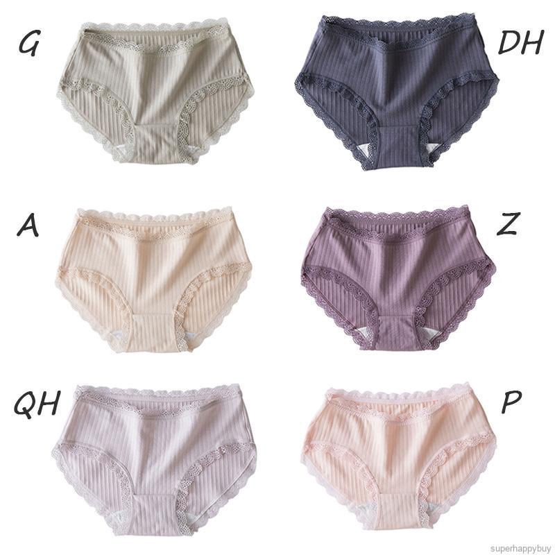 Quần lót cotton phối ren gợi cảm cho nữ