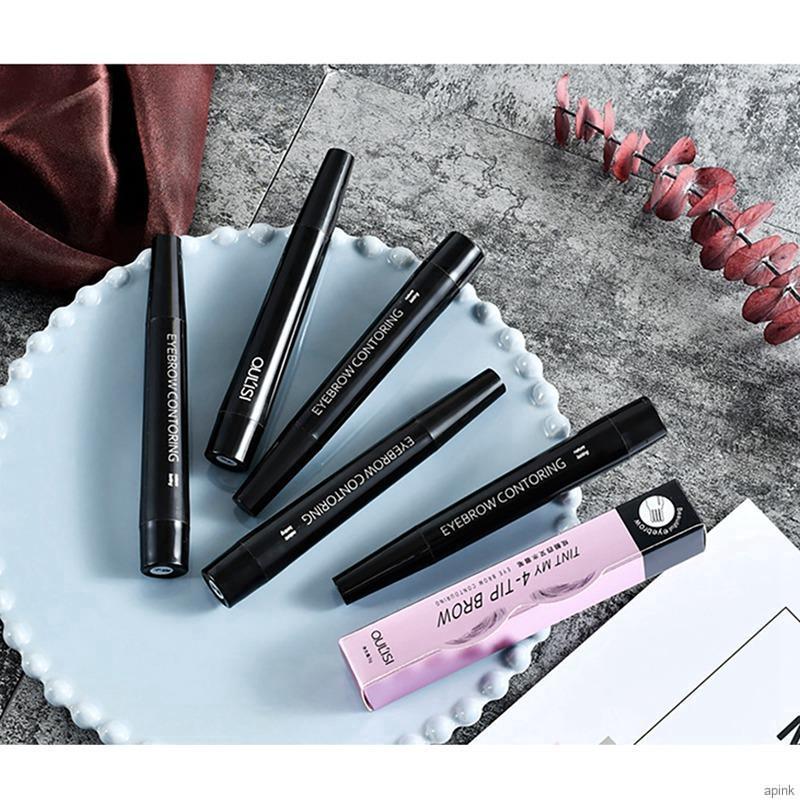[Hàng mới về] Bút Kẻ Chân Mày Đầu 4 Ngạnh Cho Màu Lâu Trôi Kháng Nước Không Nhòe Tự Nhiên | BigBuy360 - bigbuy360.vn
