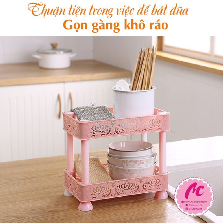 Kệ chữ nhật xếp tầng nhựa Việt Nhật 5526 tiện lợi Buôn Rẻ 01247