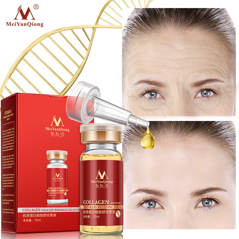 Set 2 serum collagen MeiYanQiong xóa nếp nhăn nếp gấp cho da mịn mượt và trẻ hóa