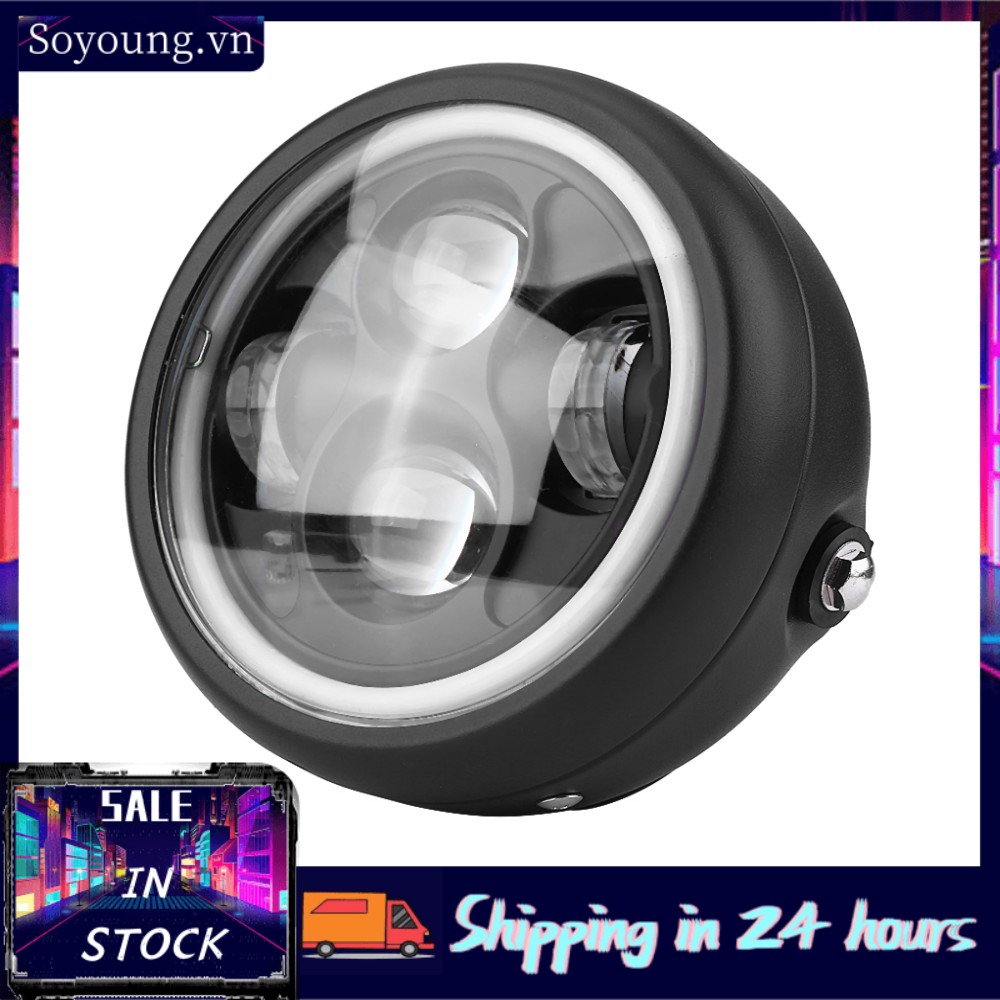 Đèn Pha Led 16cm / 6.5 &quot;Cho Xe Mô Tô Cafe Racer Bobber