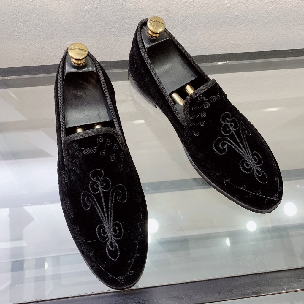 Giầy tây, giày da nam chất nhung cao cấp, kiểu dáng loafer : 130