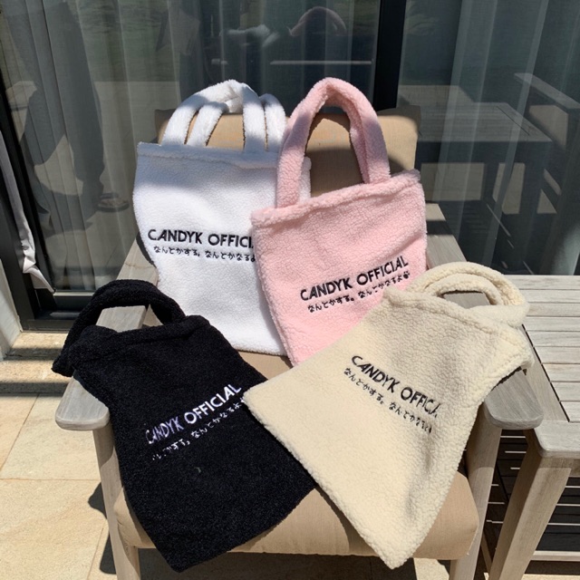 Túi lông mềm totebag CANDYK