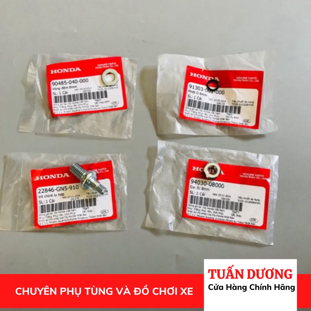 Bộ ốc chỉnh côn honda Dream chính hãng-lắp cho dream và wave honda các loại - đẹp zin 100%