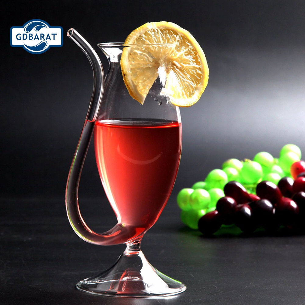 [NYCA Stock] Ống Hút Thủy Tinh Uống Rượu Whiskey / Nước Ép Chịu Nhiệt