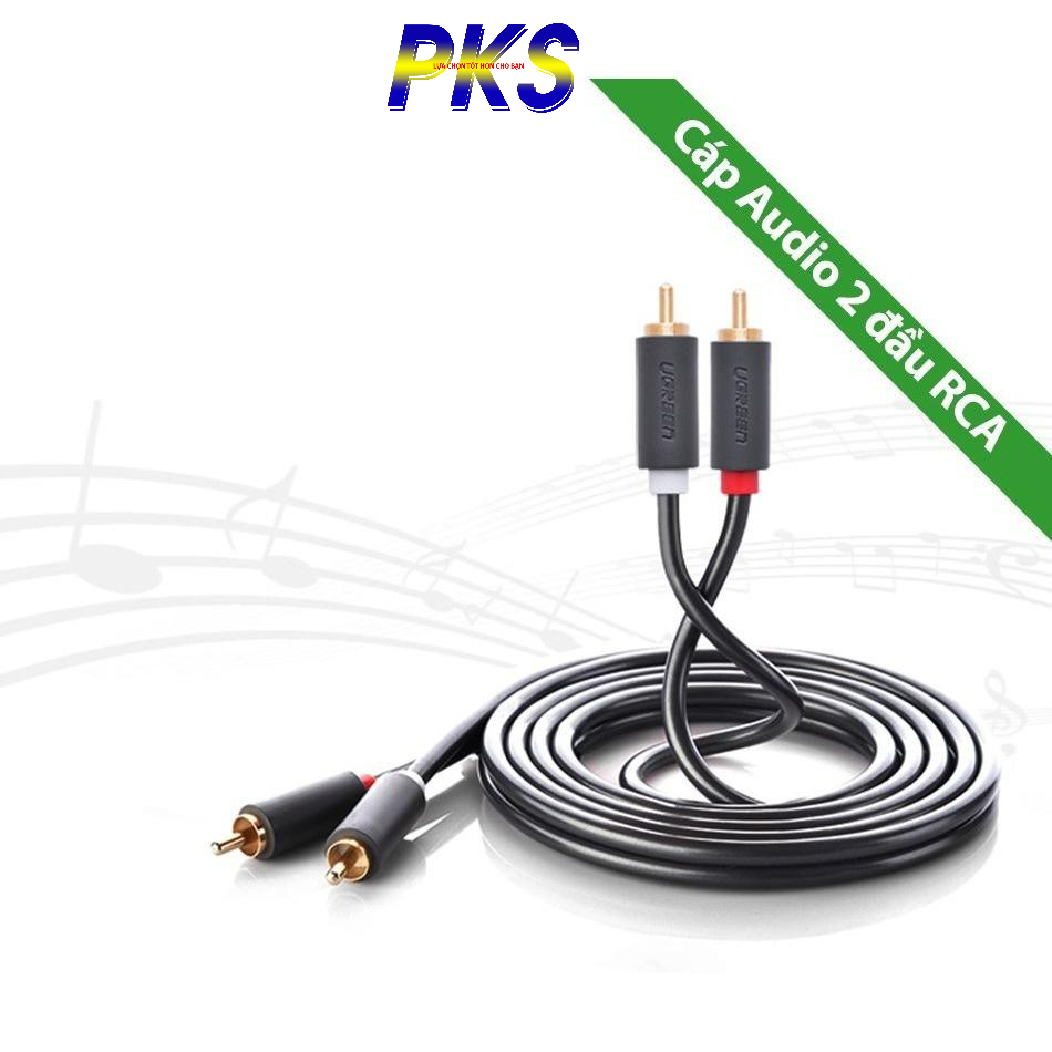 Cáp AV hoa sen 2 đầu RCA 5M Ugreen 10520 - Ugreen 10520