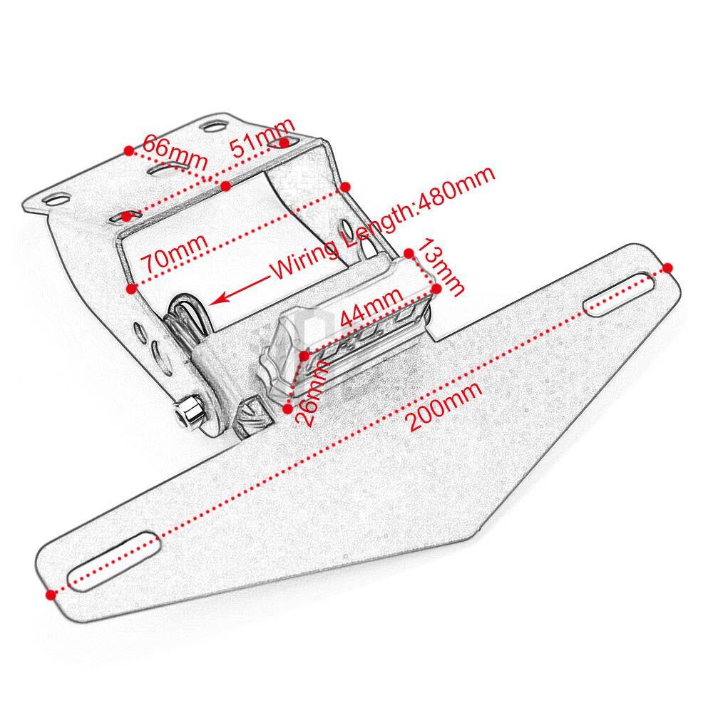 JONYE FENDER Giá Đỡ Biển Số Xe Máy Có Thể Gấp Gọn Tiện Dụng