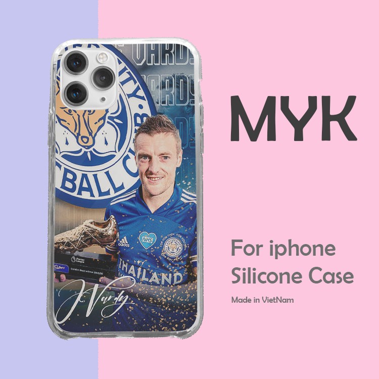 Ốp lưng Vardy cầm giải thưởng CLB Leicester City cho Iphone 5 6 7 8 Plus 11 12 Pro Max X Xr FOO20210135