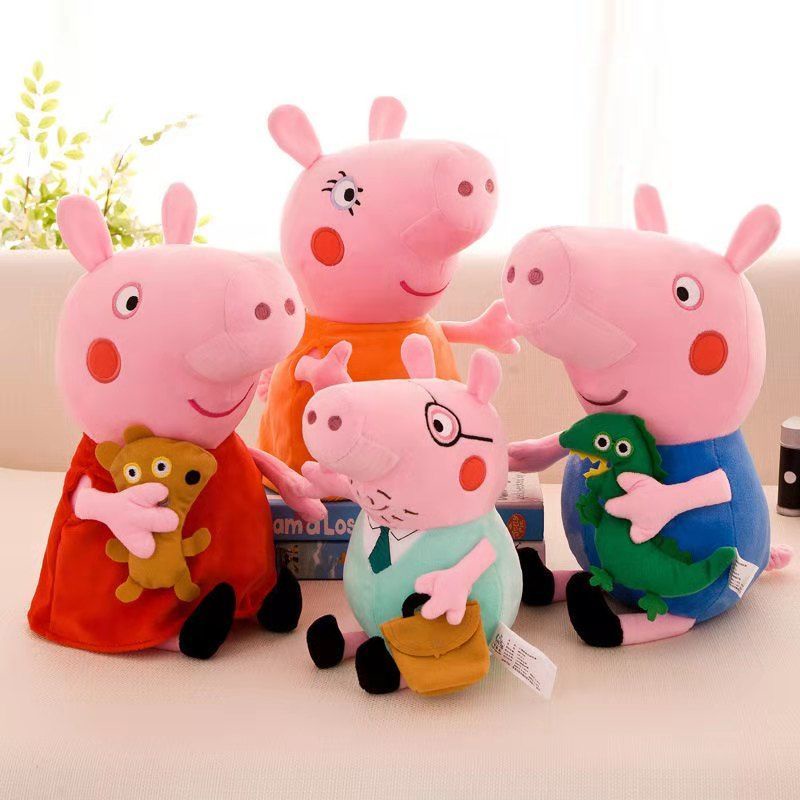 Thú Nhồi Bông Hình Gia Đình Heo Peppa Đáng Yêu