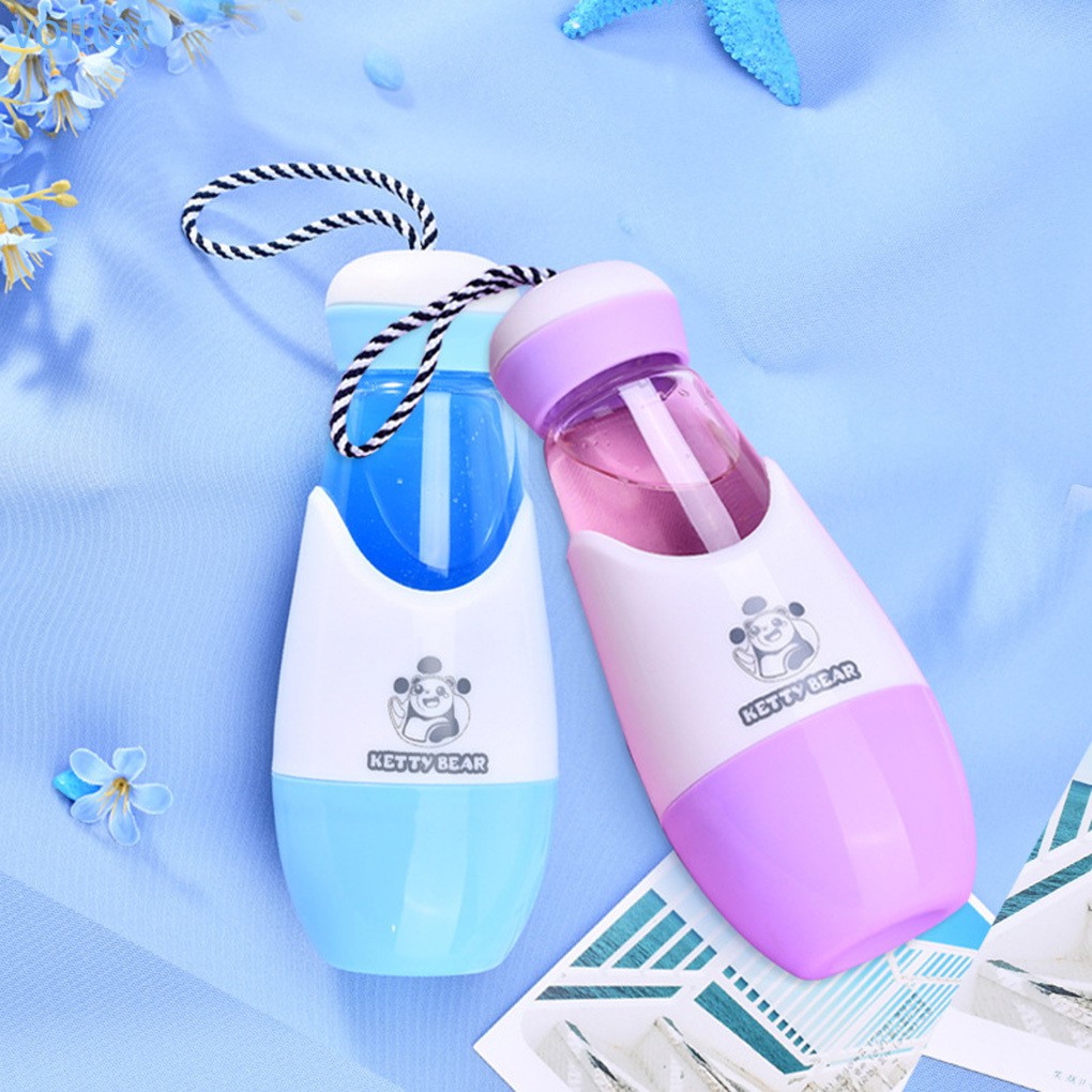 Bình nước thủy tinh mini dung tích 300ml tùy chọn màu sắc