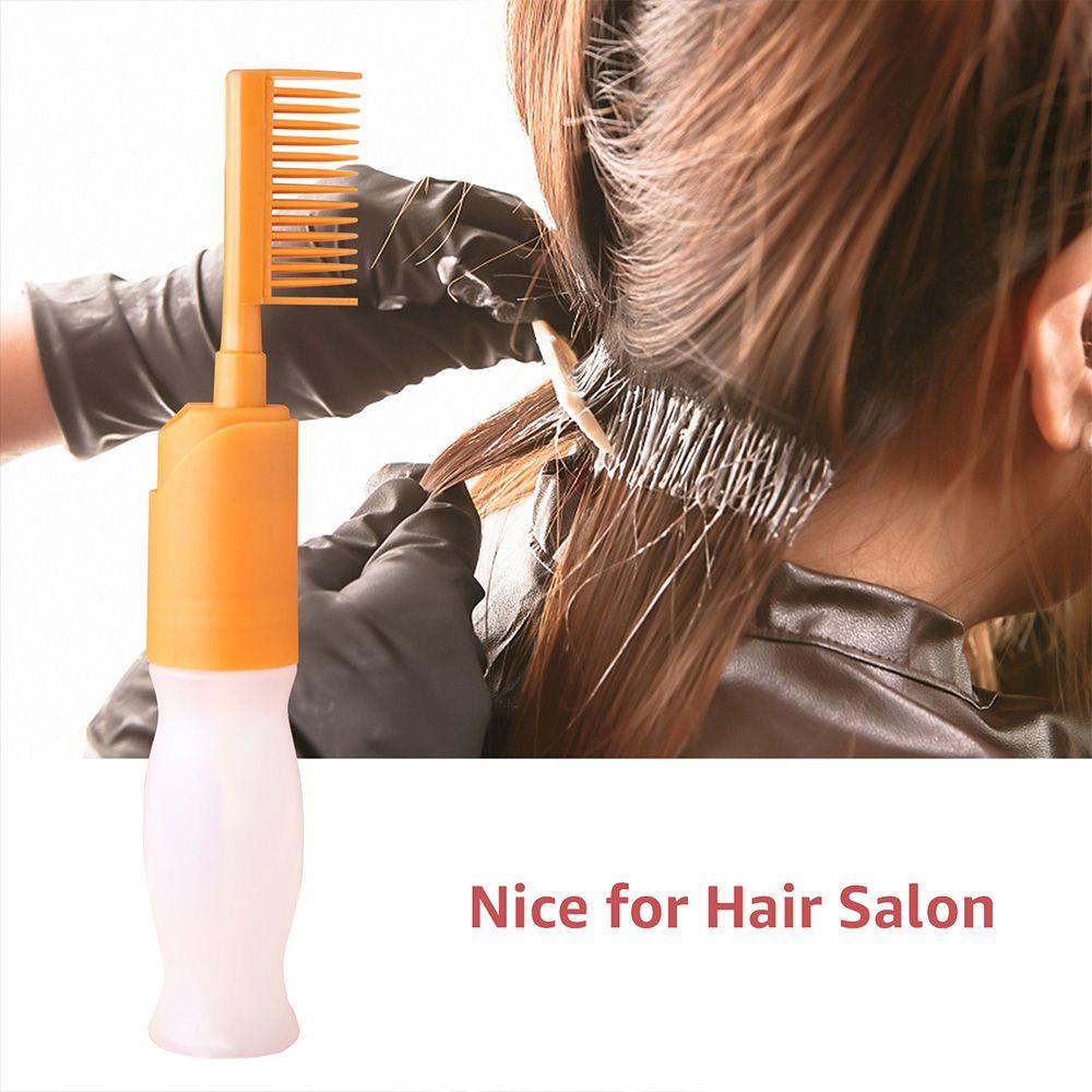 Bình Đựng Dầu Gội Nhuộm Tóc 110ml Kèm Lược Chải Tiện Dụng