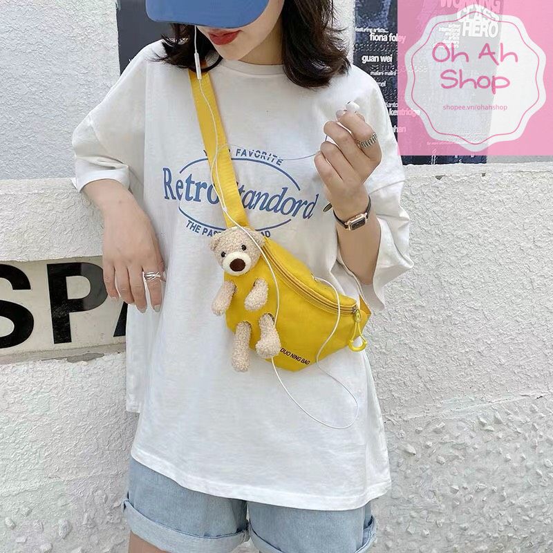 🍓 Túi Đeo Chéo Gấu Hot Trend 2020 Túi Bao Tử Gấu Túi Ulzzang Cực Dễ Thương
