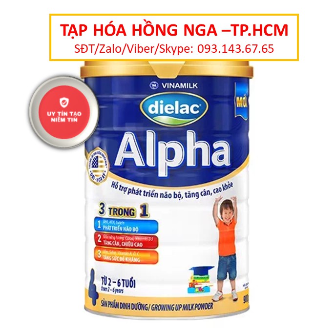 [ Giá Hủy Diệt ] Sữa bột Dielac Alpha 4 lon 900g