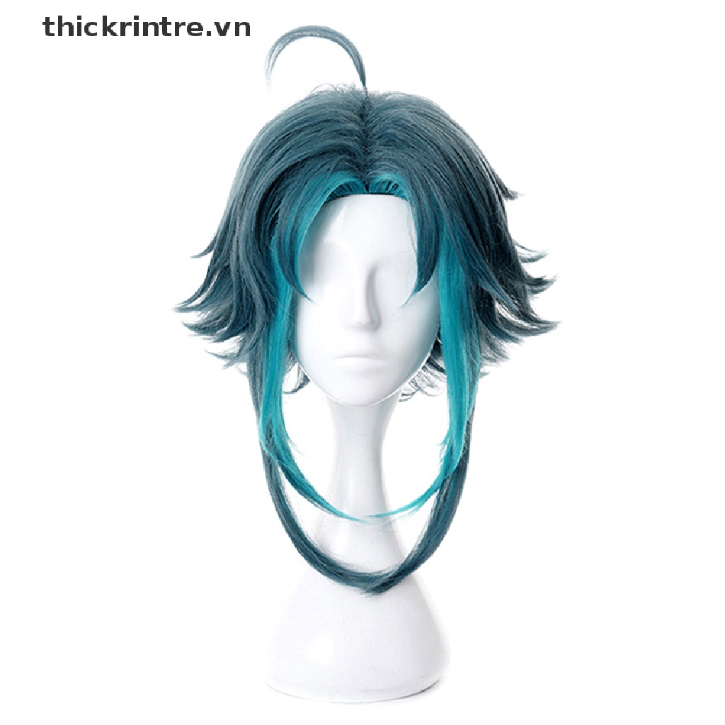 Tóc giả màu xanh lá 40cm dùng cho cosplay