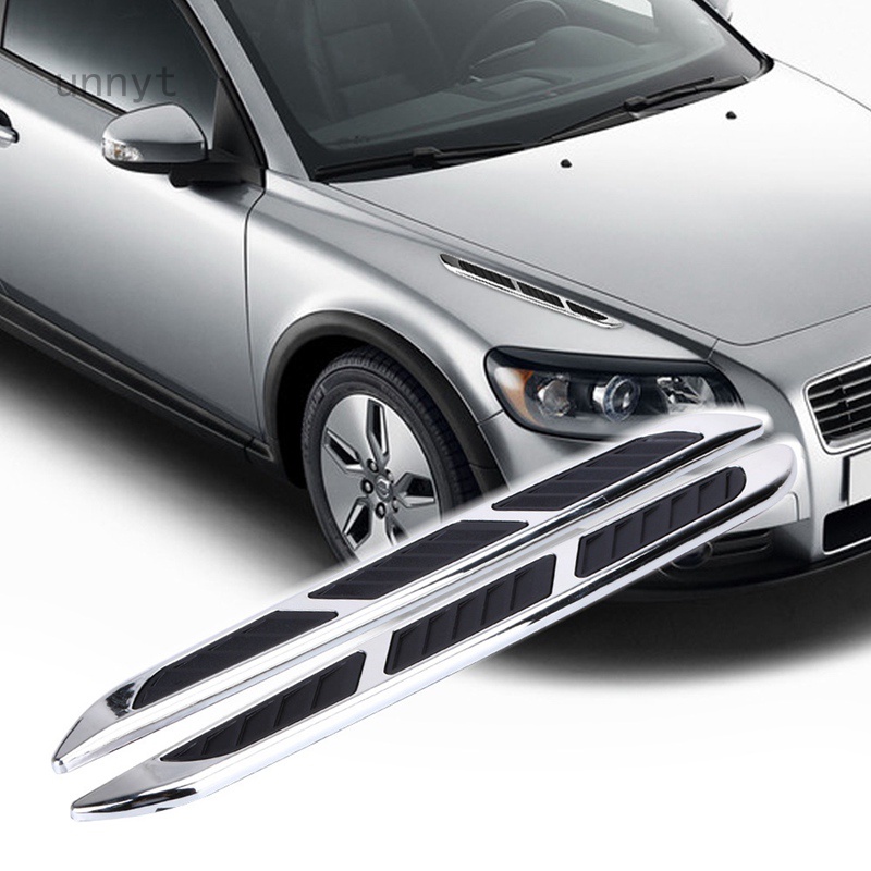 FENDER Miếng Dán Trang Trí Cản Gió Xe Hơi Thông Dụng Hình Vây Cá Mập