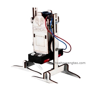 Đồ chơi khoa học - Đồ chơi robot gỗ tự chế