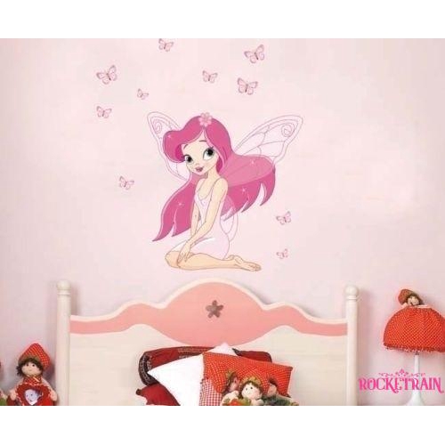 Decal hình bé gái dán tường trang trí