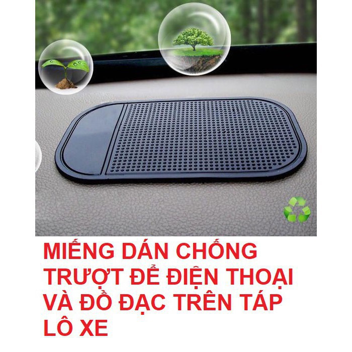 vật dụng chống trượt trên Ô Tô Xe Hơi, Tấm Lót Dán Giữ Điện Thoại  miếng cao su silicon nhựa dẻo chống sốc