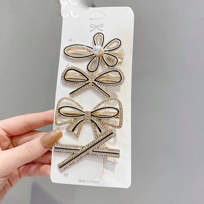 Kẹp tóc mái kim loại Hàn quốc sang trọng