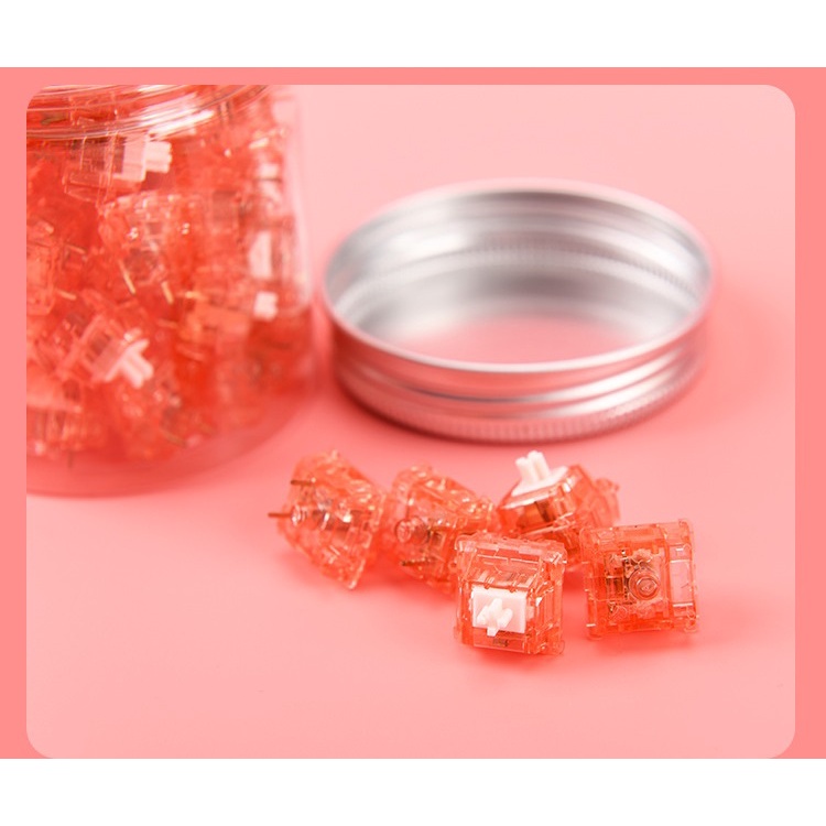 Ajazz Diced Fruit Switch 3 loại: Kiwi- Peach- Banana- Ajazz X Huano