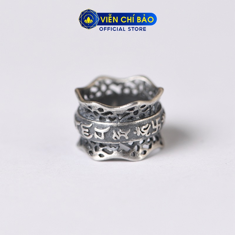 Mặt dây chuyền bạc nữ hình Lục Tự Chân Ngôn bạc liệu bạc Thái 925 thời trang phụ kiện trang sức nữ Viễn Chí Bảo M000226