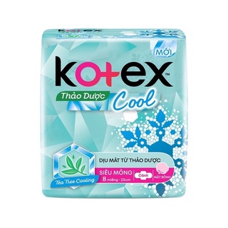 Băng vệ sinh Kotex Khô Thoáng Siêu Mỏng Cánh (8 Miếng / Gói)